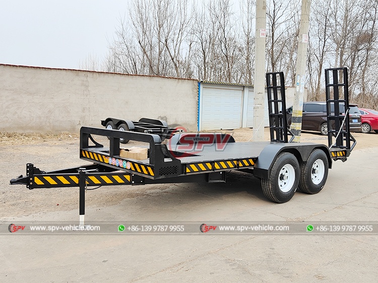 Truck Carrying Trailer - Front Left Side